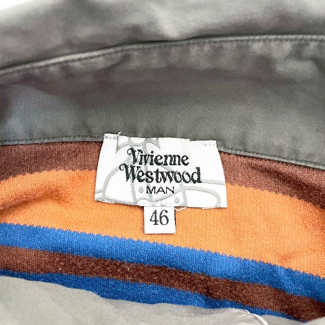 y2k❤️ Vivienne Westwood ボーダー ハイネック ポロシャツ