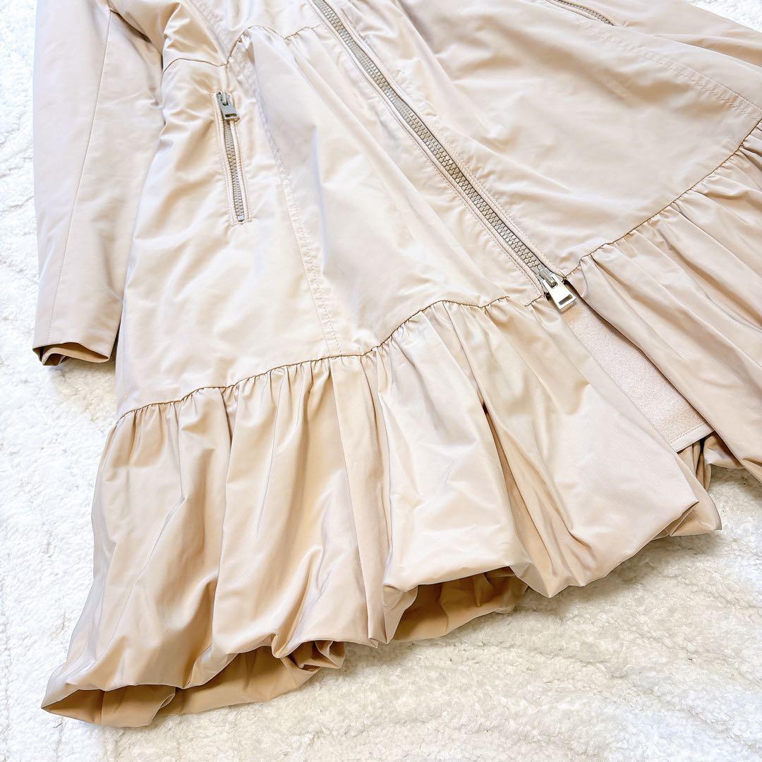 極美品✨ボーダーズアットバルコニー　フリルスプリングコート　ベージュ