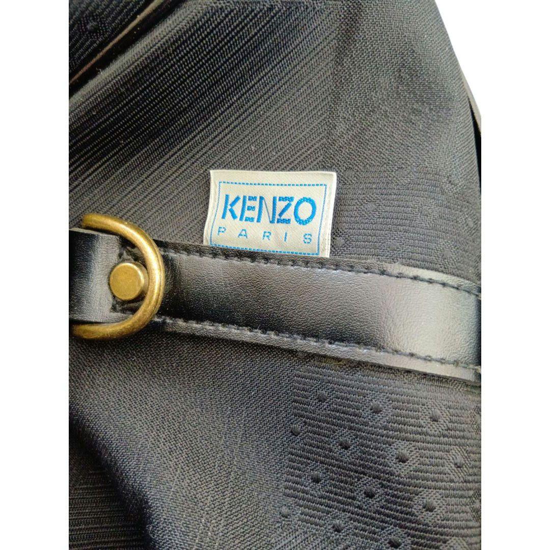 美品　KENZO ケンゾー ボストンバッグ　旅行バッグ　ジャガード　ブラック