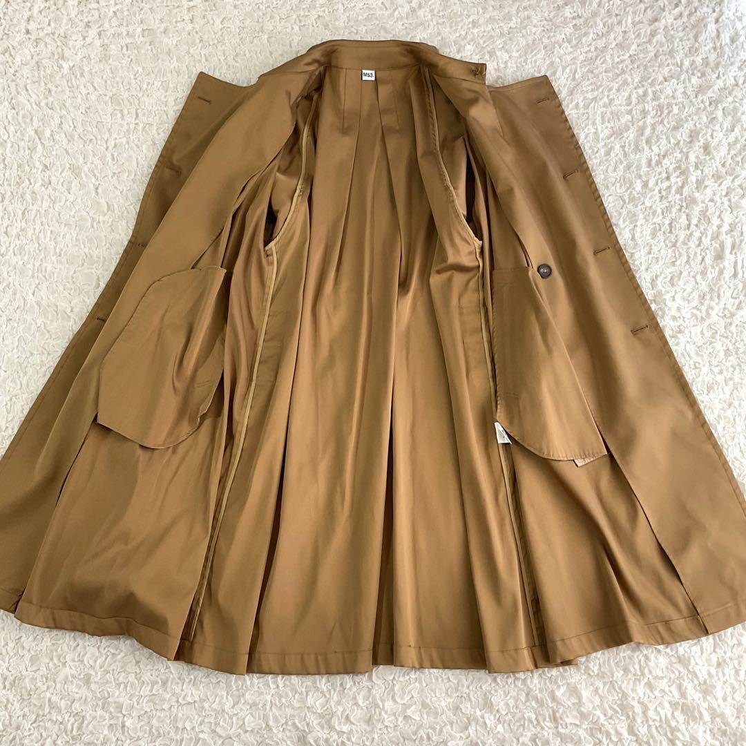 【美品】M53.　エムゴーサン　トレンチコート　ダブル　ロング　MA-004