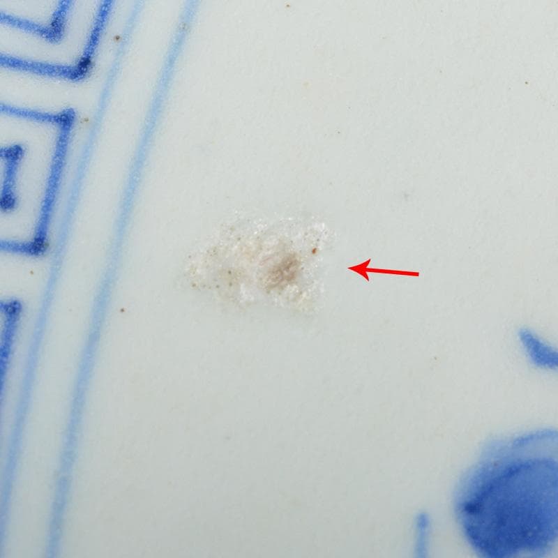 伊万里焼　古伊万里　染付　松文　大皿　飾皿　直径約49㎝　C　5651C