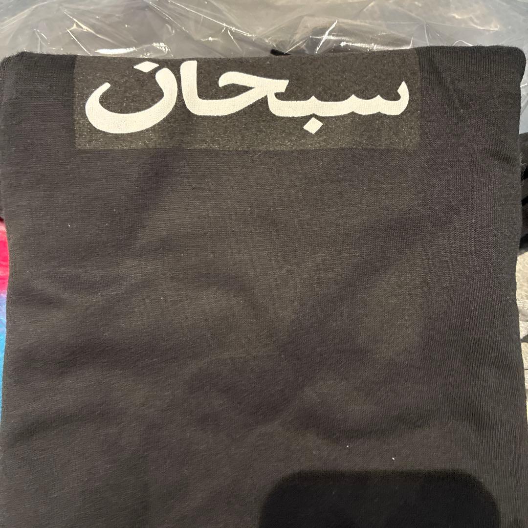 シュプリーム アラビックボックスロゴ Tシャツ ブラック　L