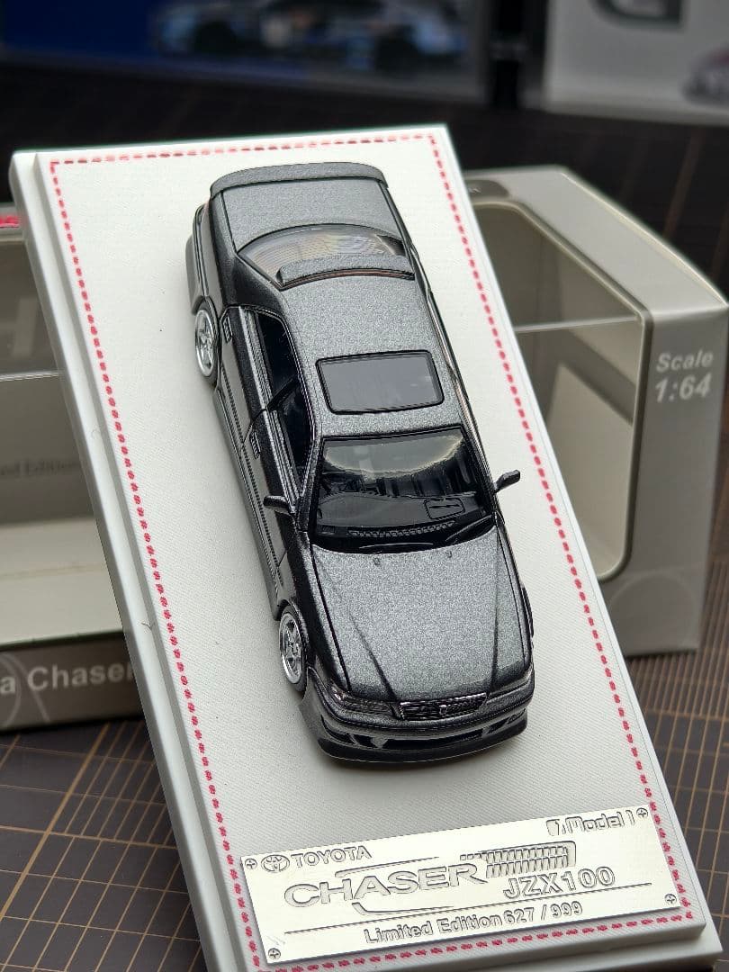 FH 1/64 トヨタ チェイサー JZX100 ダークグレー