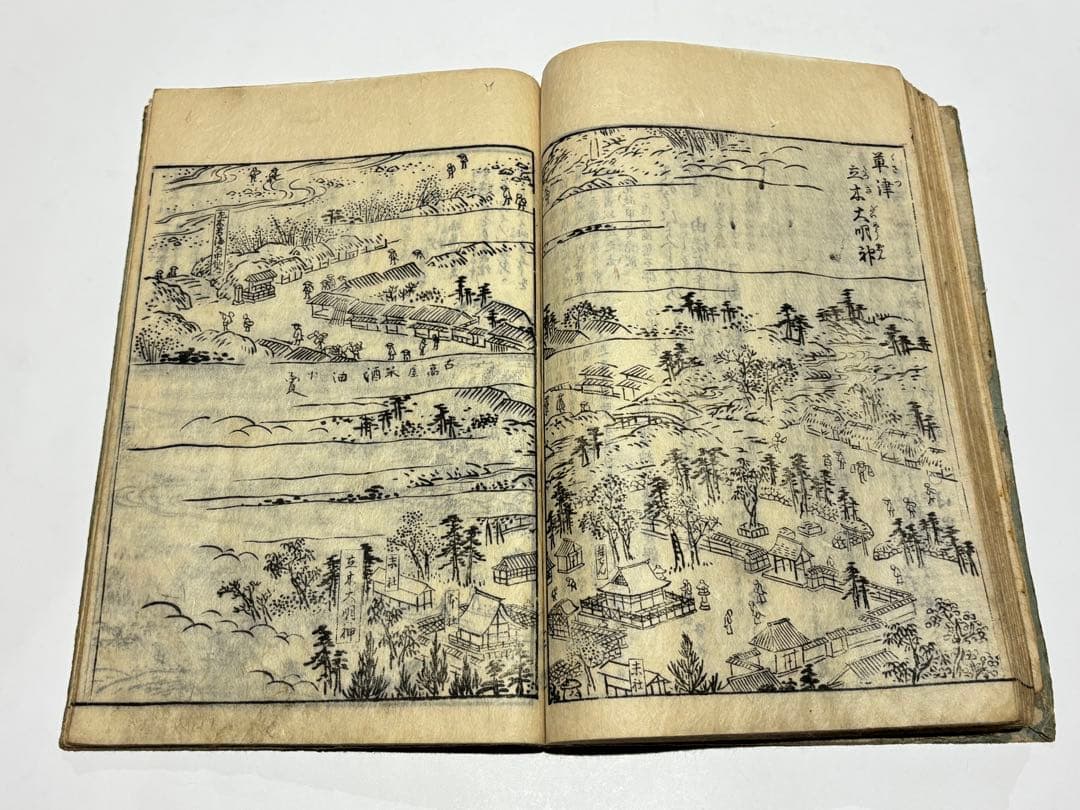 「近江国名所図会」秋里籬島他編 西村中和他画 文化十一年刊 揃4冊｜和本 古典籍