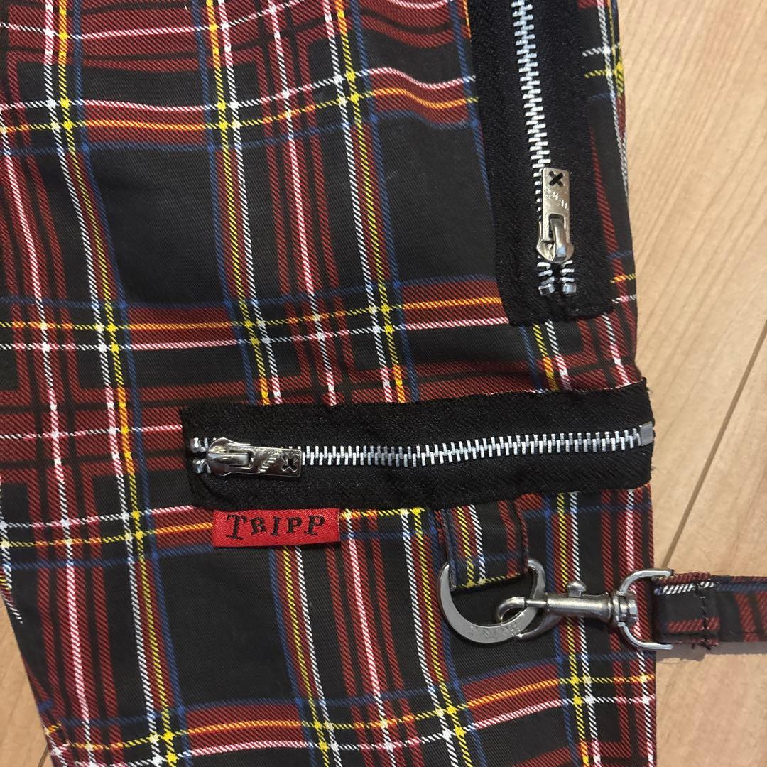 ネ*子様 TRIPP NYC チェック柄ボンテージパンツ