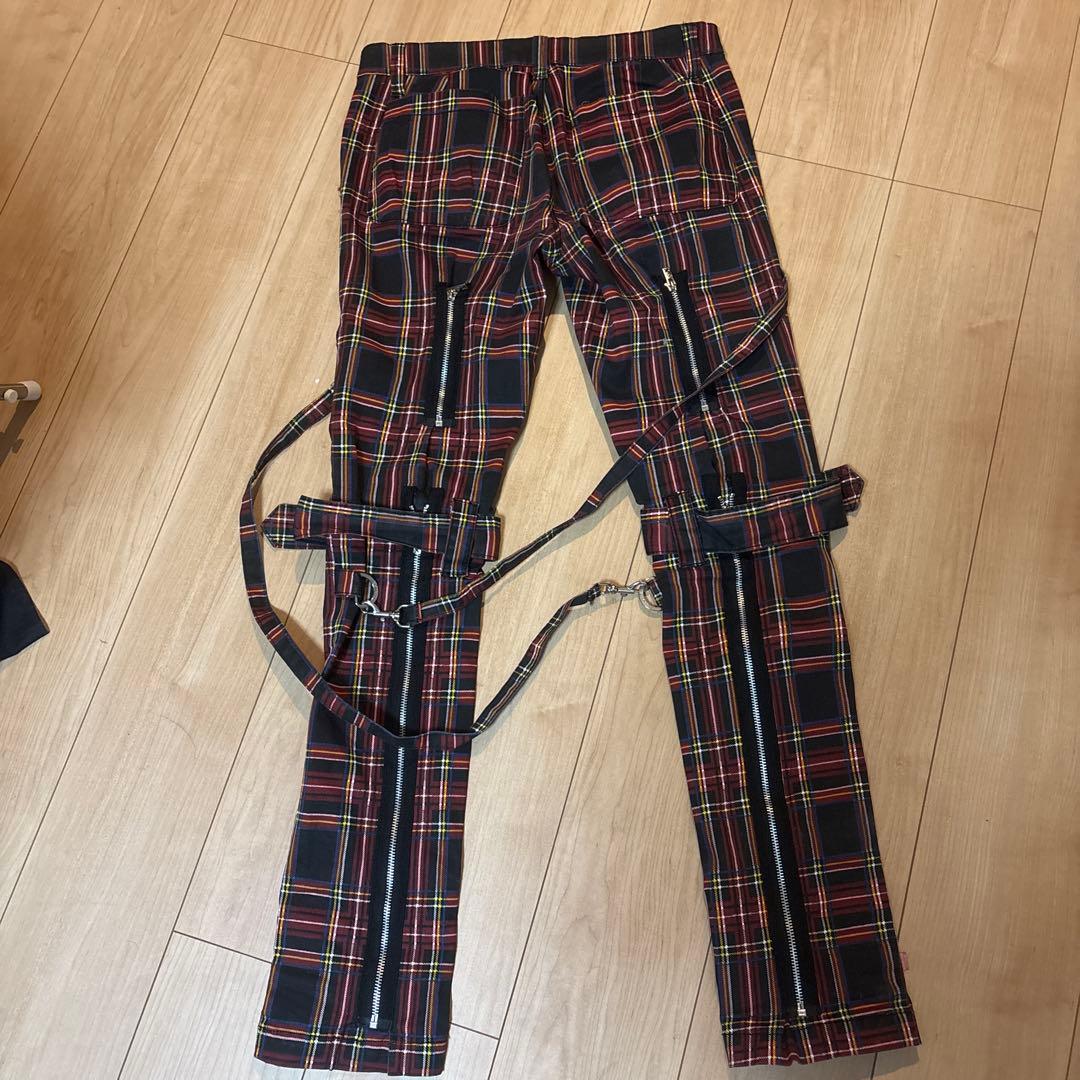 ネ*子様 TRIPP NYC チェック柄ボンテージパンツ