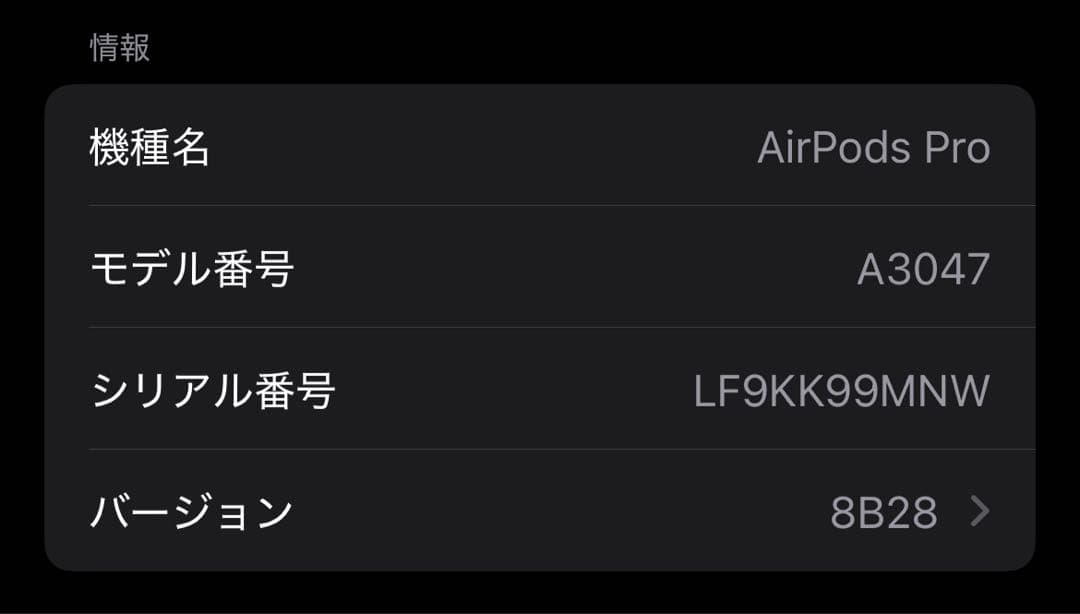 イヤホン MTJV3J/A AirPods Pro(2nd generation)