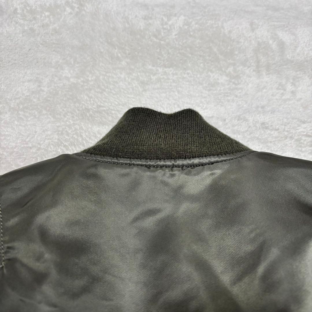 美品 ALPHA INDUSTRIES MA-1 カーキ M フライトジャケット