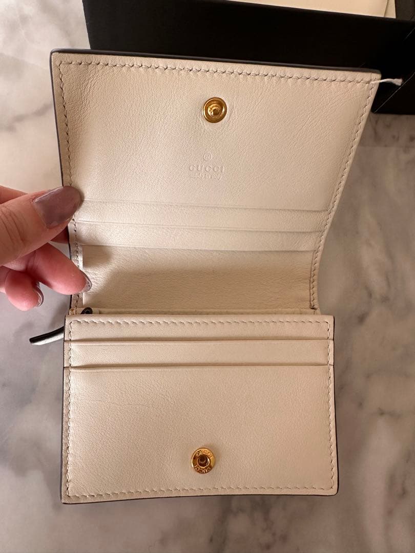 GUCCI グッチ　二つ折りミニ財布　ミニウォレット　パイソン
