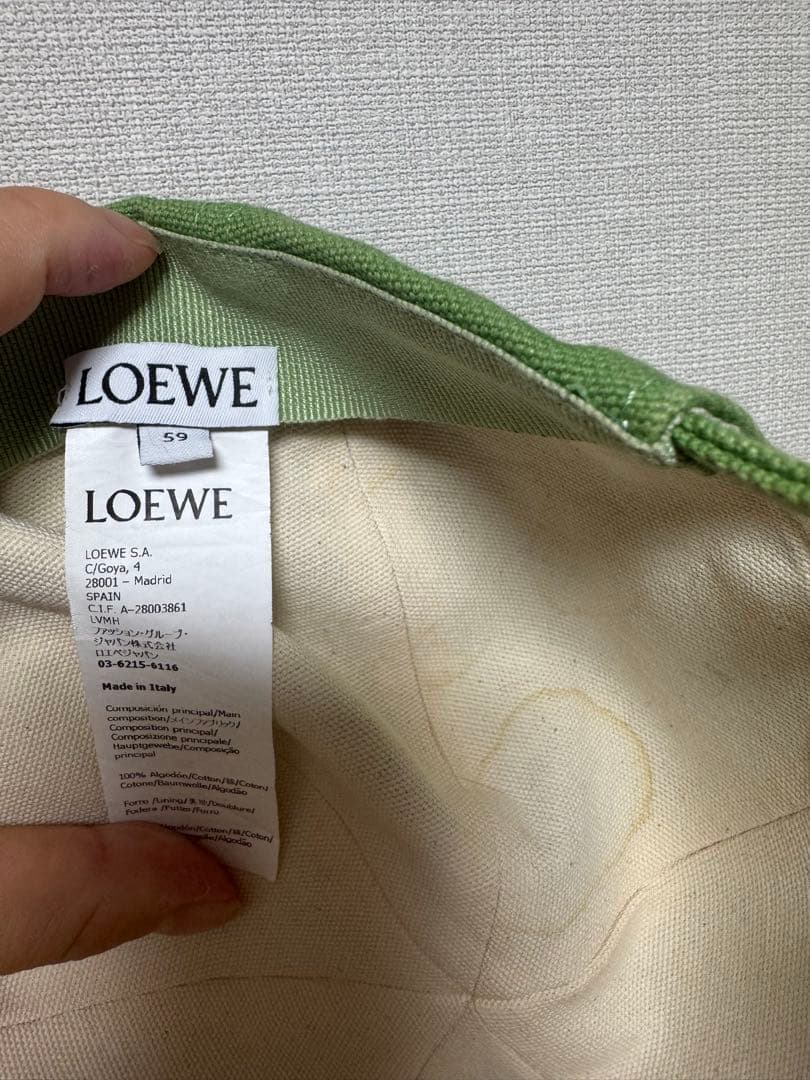 ロエベ　LOEWE パッチキャップ　59