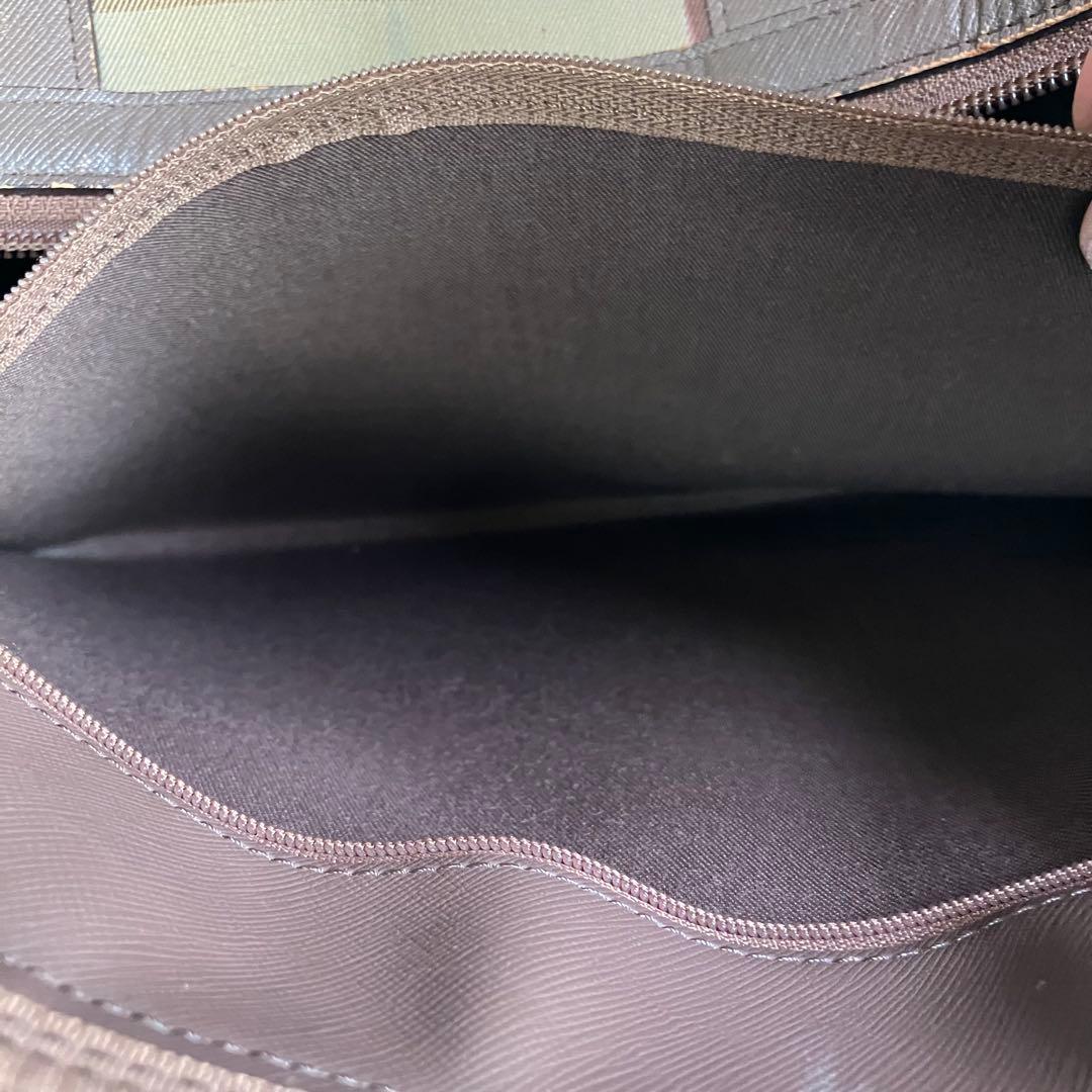 BURBERRY タマムシ色　ボストンバッグ