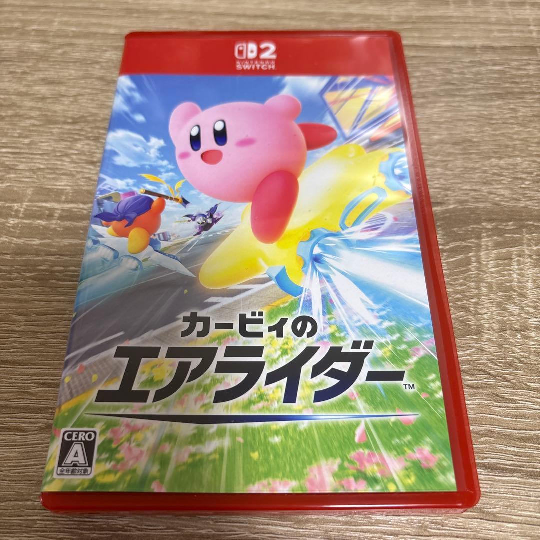 カービィのエアライダー Switch2 ソフト 美品 動作確認済み　ゲオ新品特典