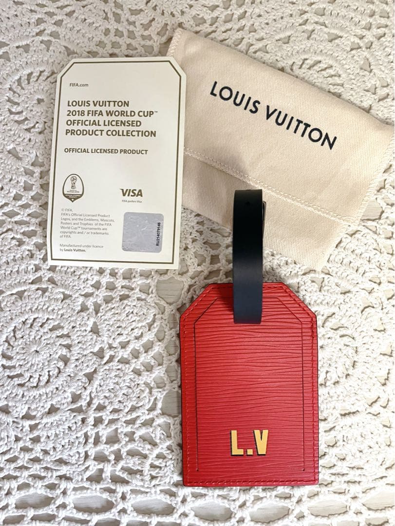 未使用に近い　LOUISVUITTON 2018年 ワールドカップ　ネームタグ