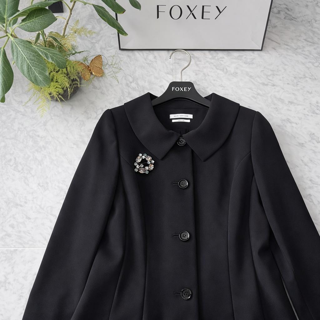 未使用★大人気★FOXEY/フォクシーCOLLECTIONコート マリン希少42