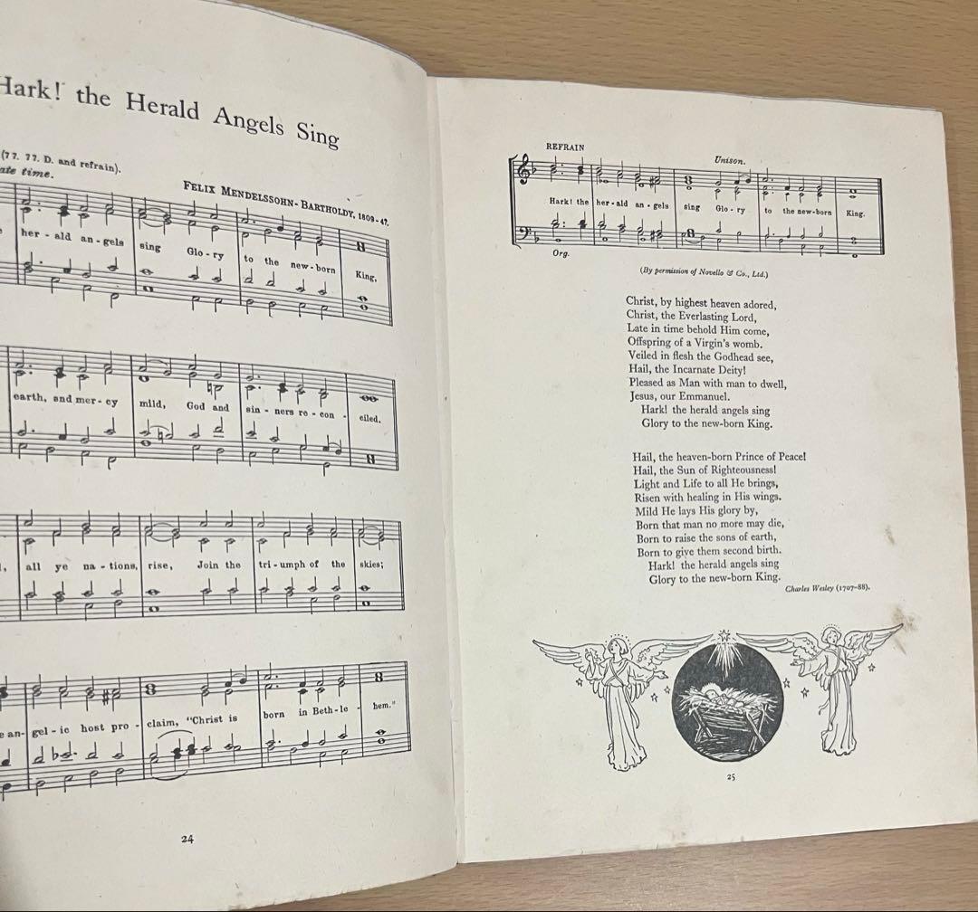 No361 希少 アンティーク 古書 洋書 楽譜 絵本 童謡 聖歌集