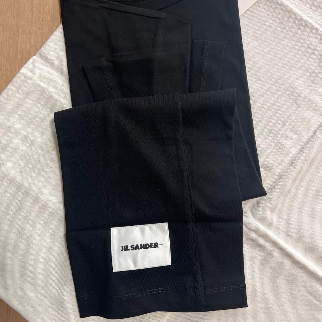 JIL SANDER+ T-SHIRT CN L ジルサンダープラス 黒 1枚