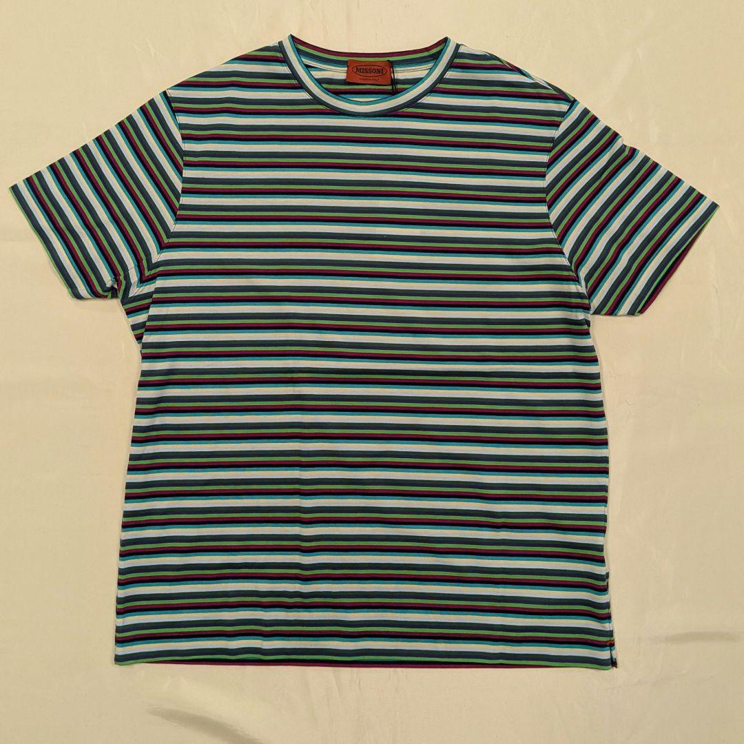 ミッソーニ　MISSONI マルチカラーボーダーTシャツ　新品タグ付き