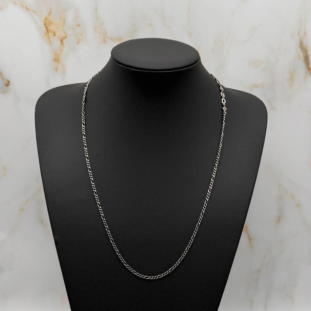 美品 グラッドハンド ネックレス フィガロ チェーン シルバー925 60cm