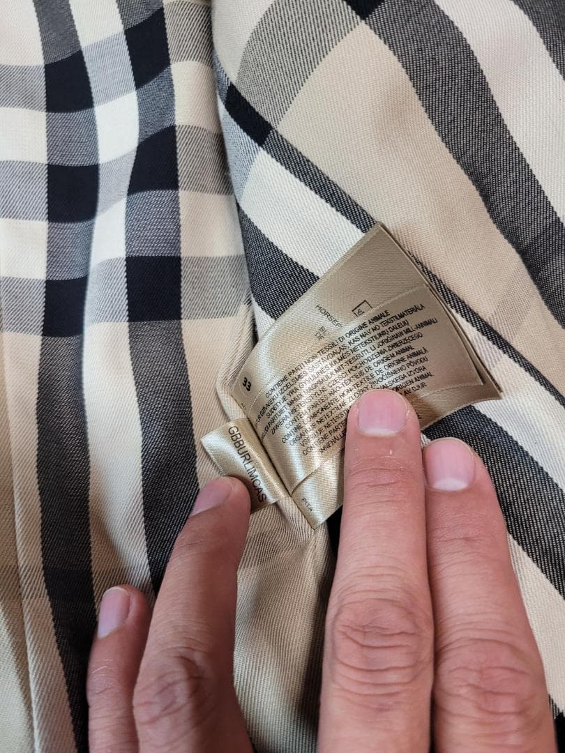 断*中様 【新品】BURBERRY バーバリー　ベージュ トレンチコート チェッ