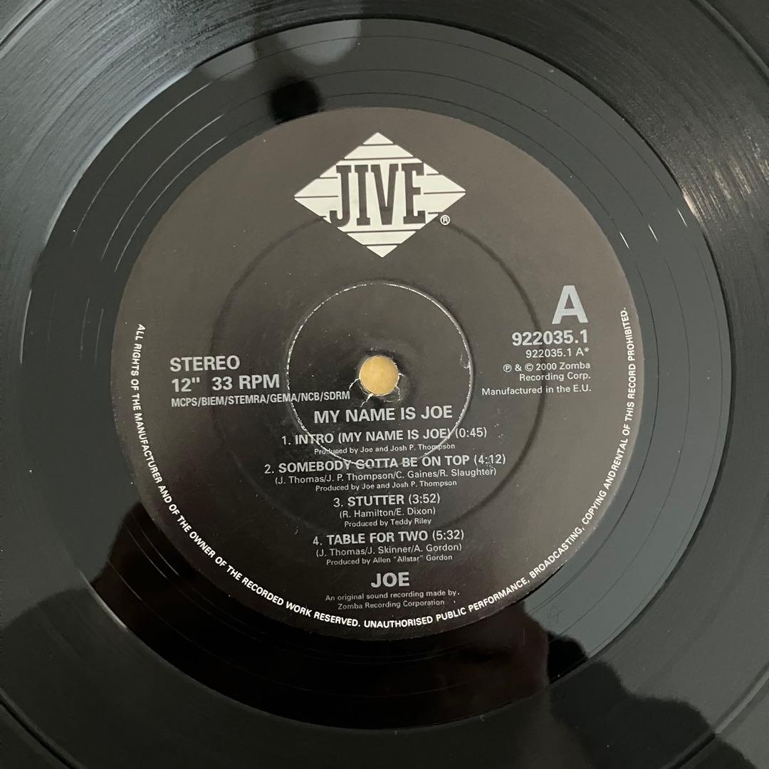 Joe – My Name Is Joe アナログレコード LP
