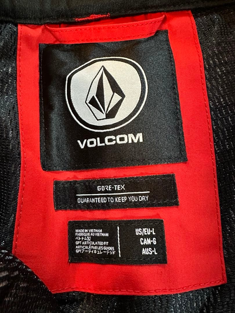 Volcom GORE-TEX レッドスノーボードパンツ US/EU-L