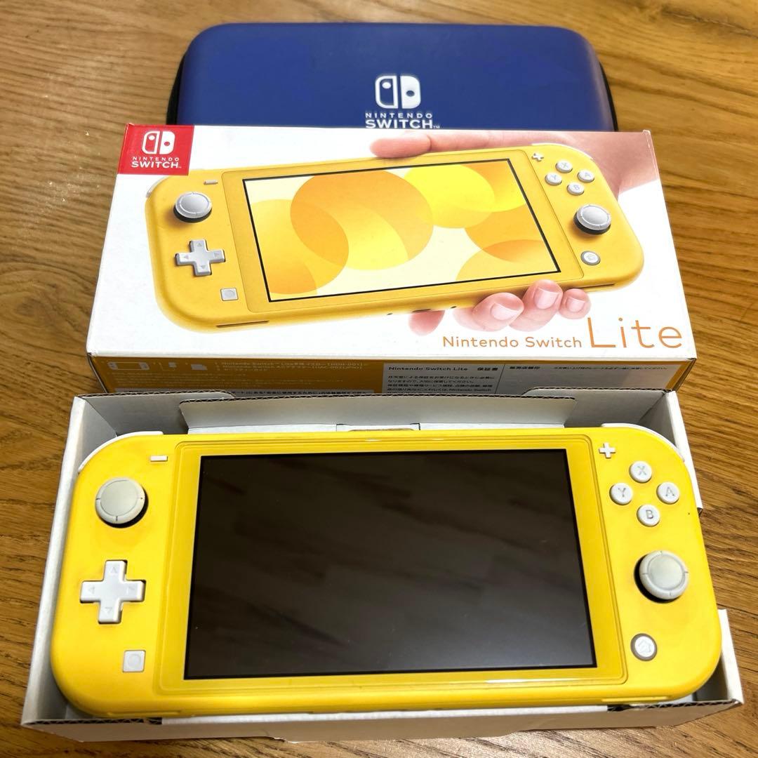 Nintendo Switch Lite イエロー 本体　ケース付き
