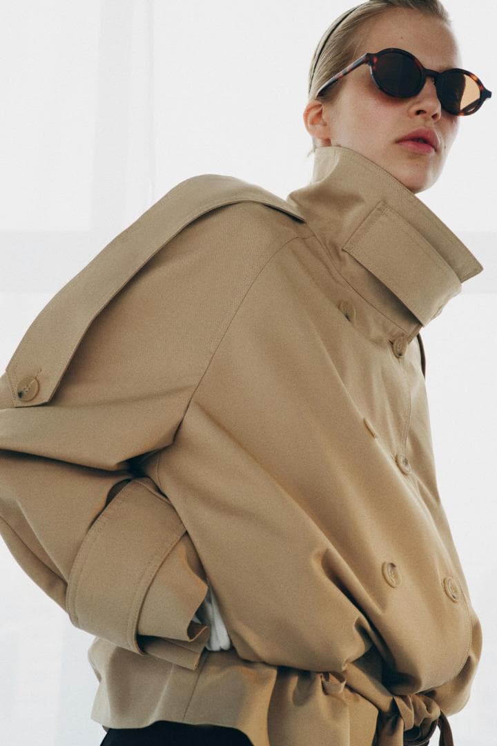 R*n様 ZARA ショート丈ハイネックトレンチコートZW COLLECTION