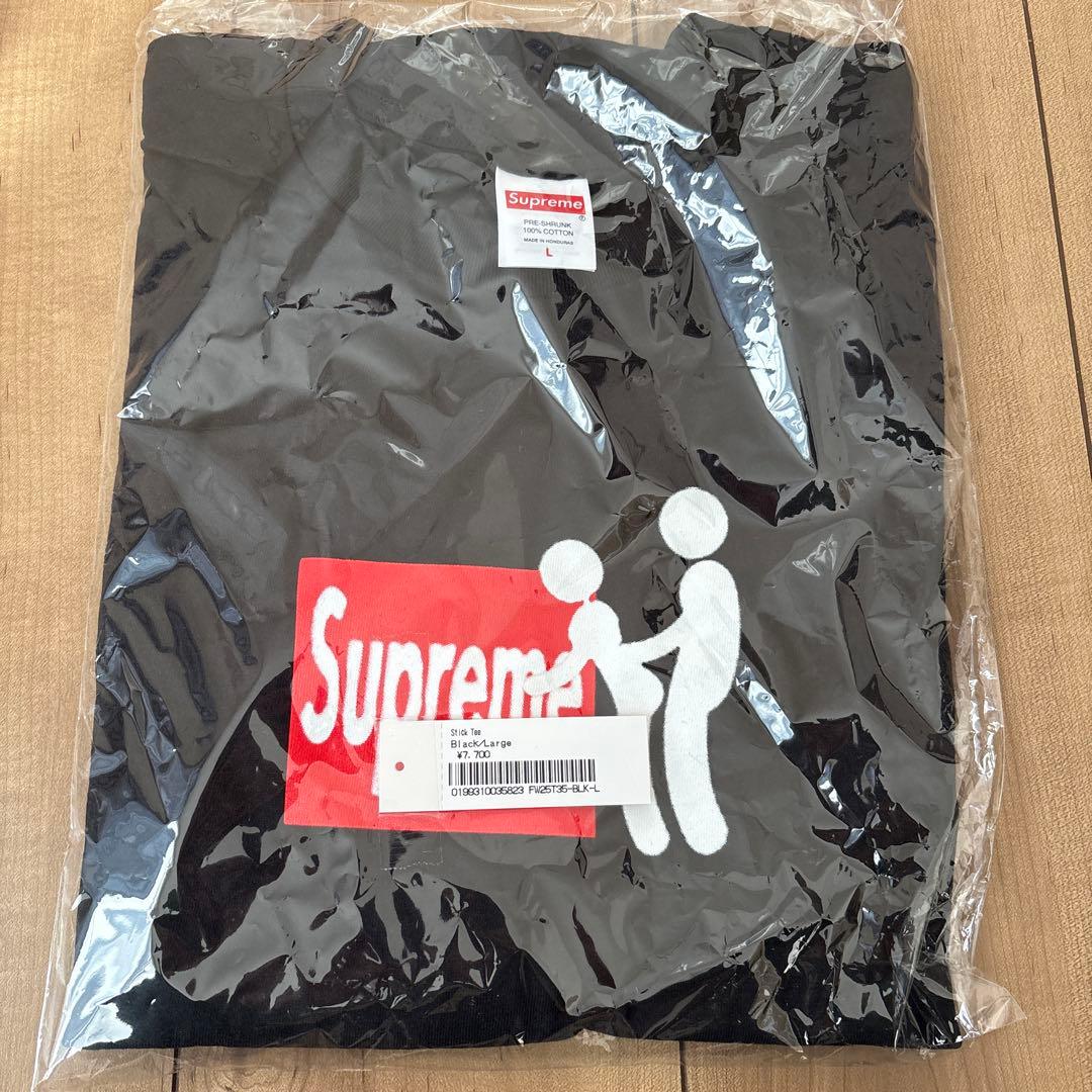 m*2様 Supreme グラフィックプリント Tシャツ 黒
