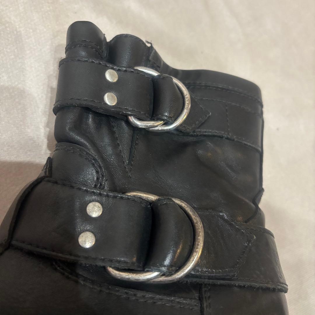 DIESEL ディーゼル ダブルストラップ エンジニア レザーブーツ 36