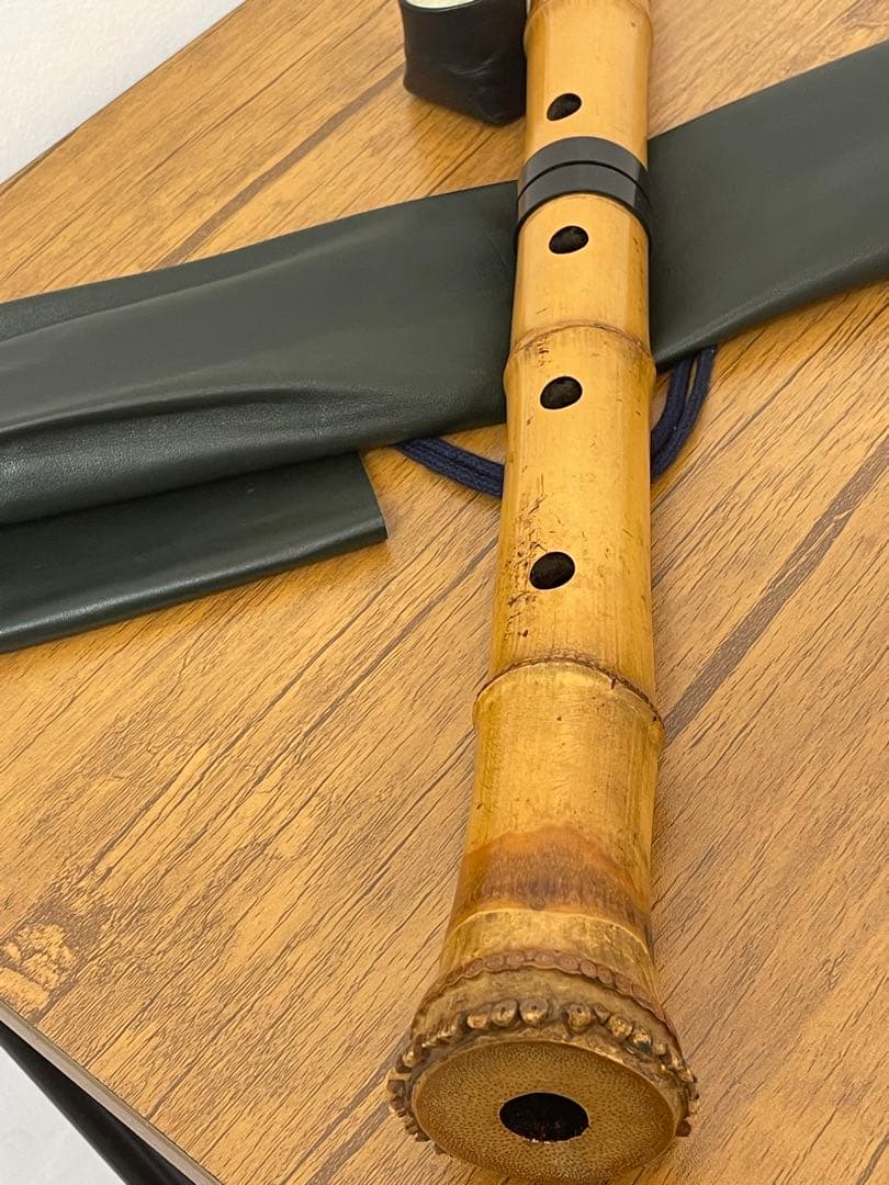 尺八 和楽器 在銘 中継ぎ