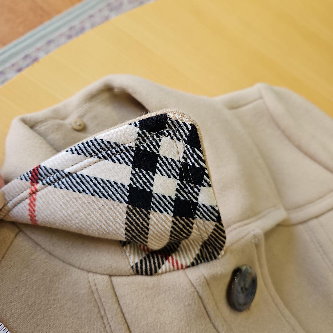 株*ノ様 BURBERRY　ブルーレーベル　 ベージュ ロングコート L　ノバチ