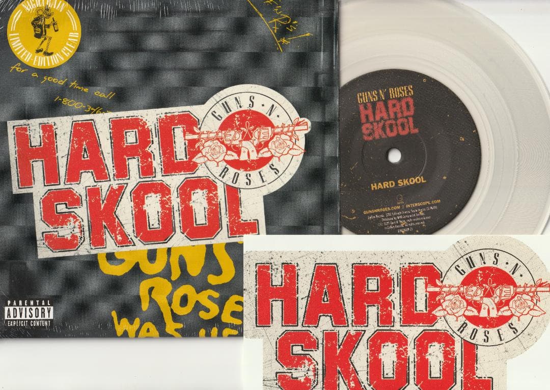 ガンズ・アンド・ローゼズ　Hard Skool　限定版 7” レコード