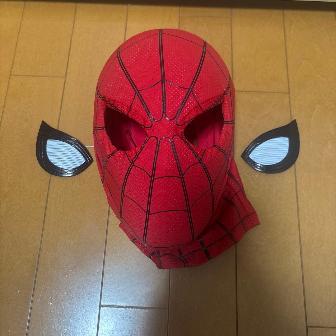 スパイダーマン マスク 目のパーツ付き
