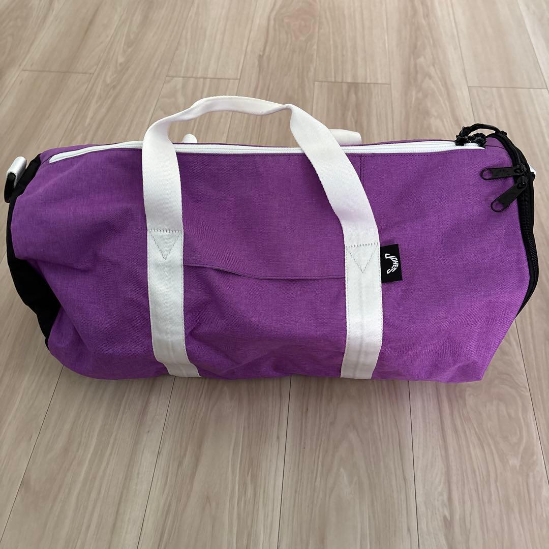 【ファイブ】【美品】JONES ボストンバッグ 紫 キャンバス