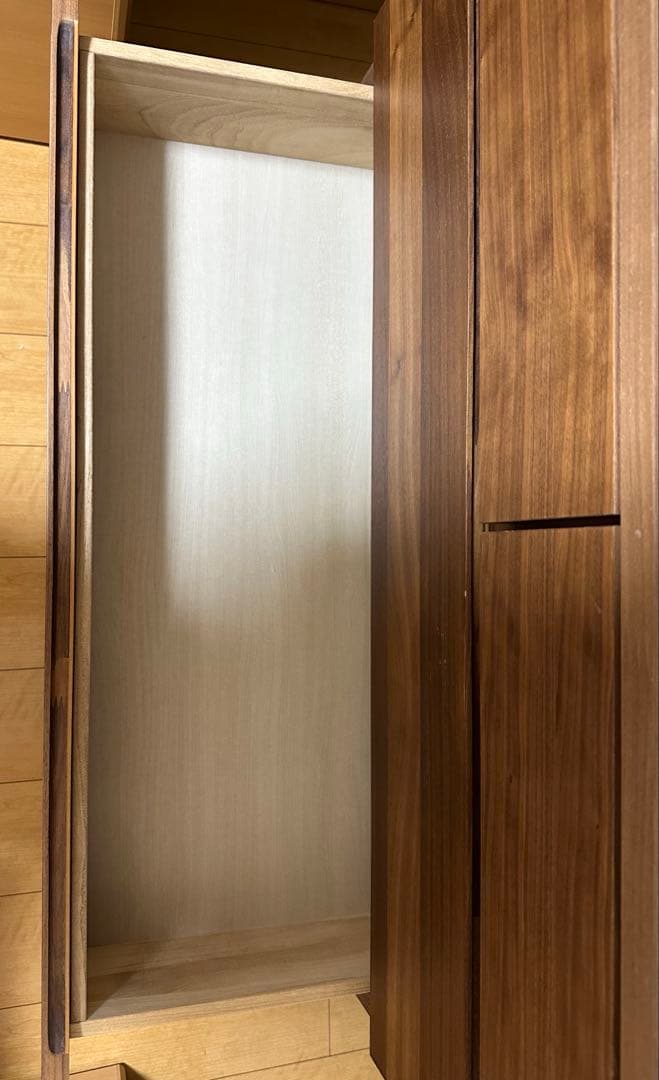 【美品】無印良品　木製チェスト4段　ウォールナット