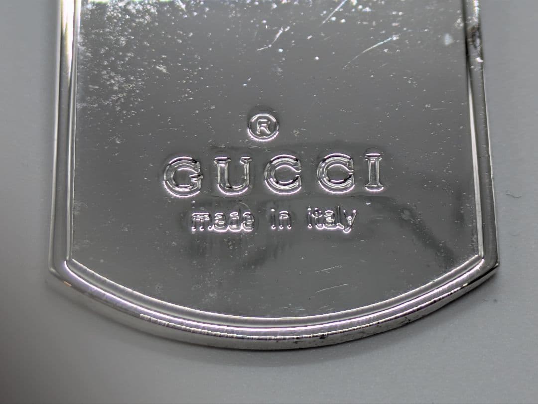 Airmac GUCCI シルバー ドッグタグネックレス ボールチェーン