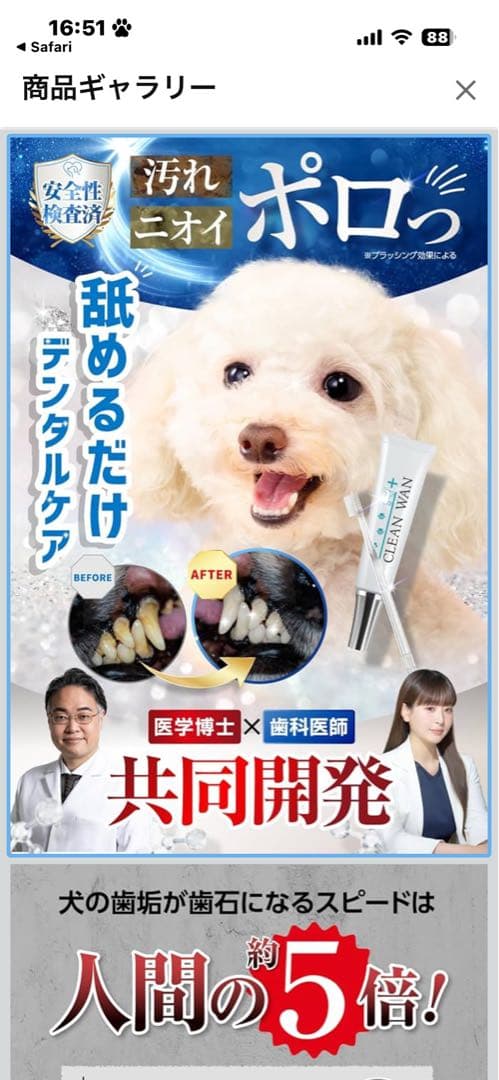 ⭐︎クララさん専用⭐︎ CLEAN WAN デンタルケア