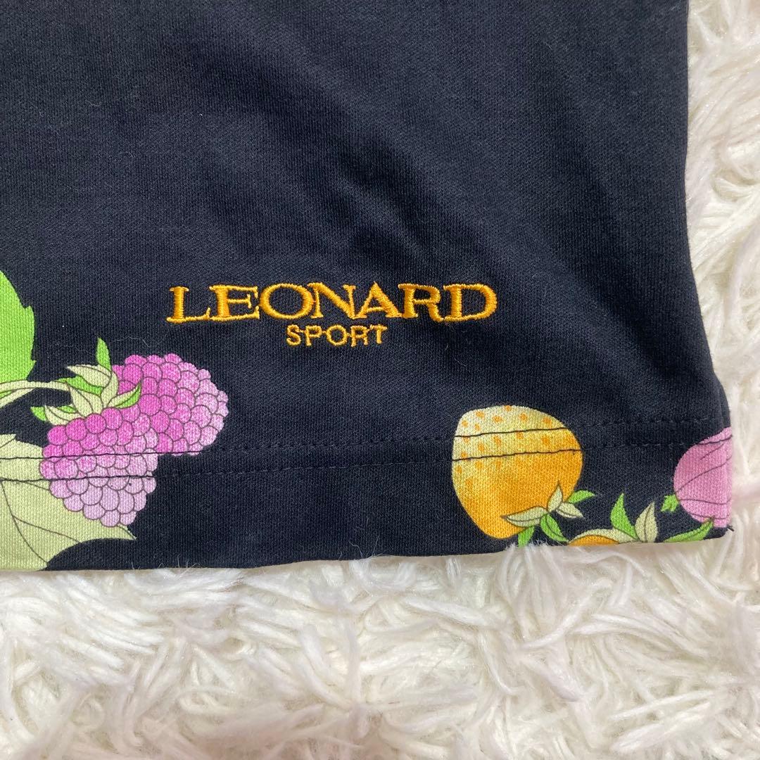 極美品✨レオナールスポーツ　42 半袖　カットソー　大きいサイズ　ハイネック　綿