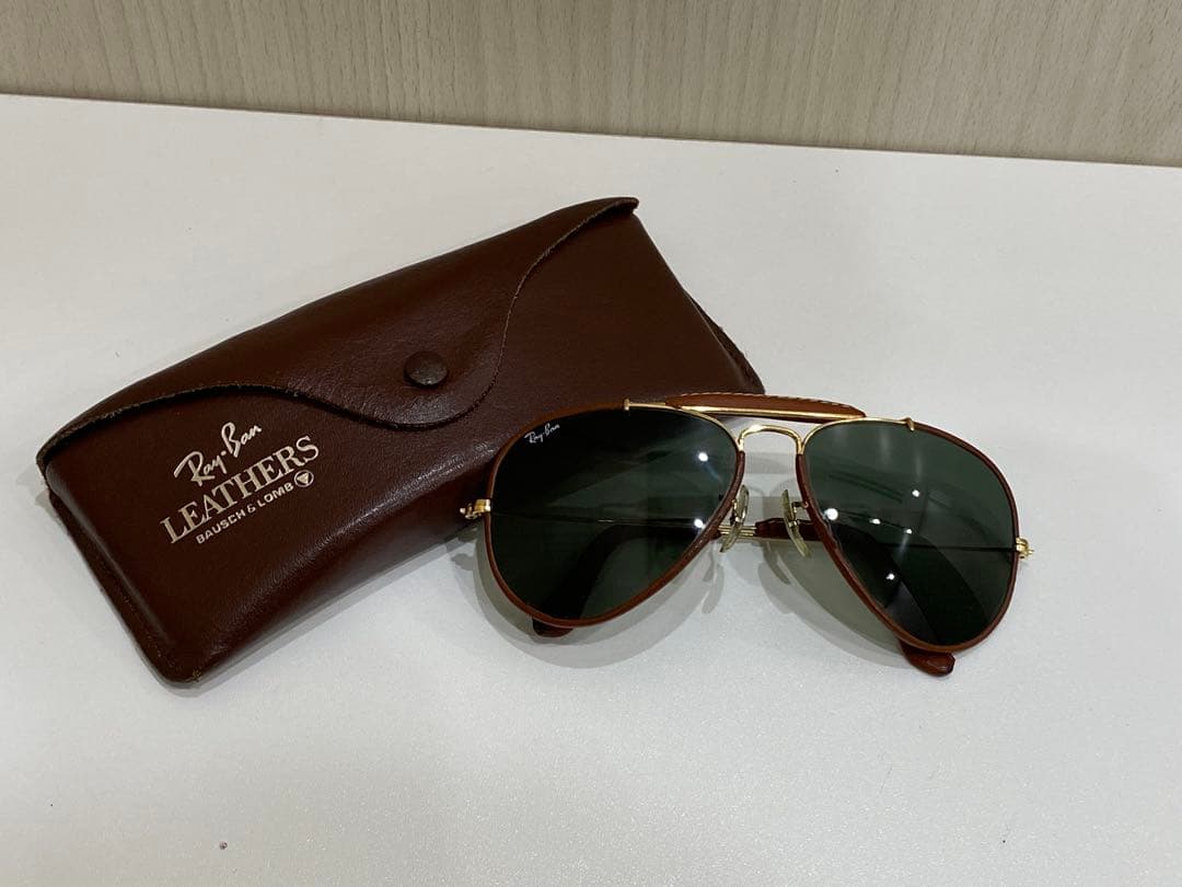 ❤*️様 ボシュロム Ray-Ban ゴールドフレーム サングラス ケース付 レ
