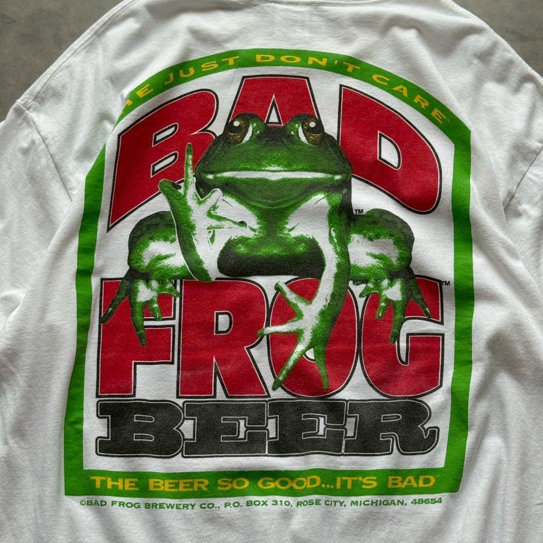 90s バドワイザー tシャツ カエル bud frog ビール 企業T