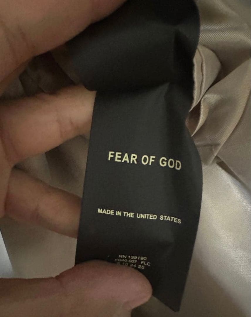 Fear of God ブラック California テーラードジャケット52