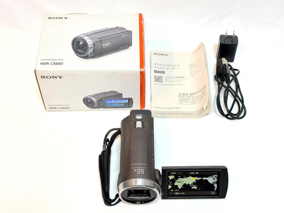 【美品 元箱付き】 ソニー SONY HANDYCAM HDR-CX680