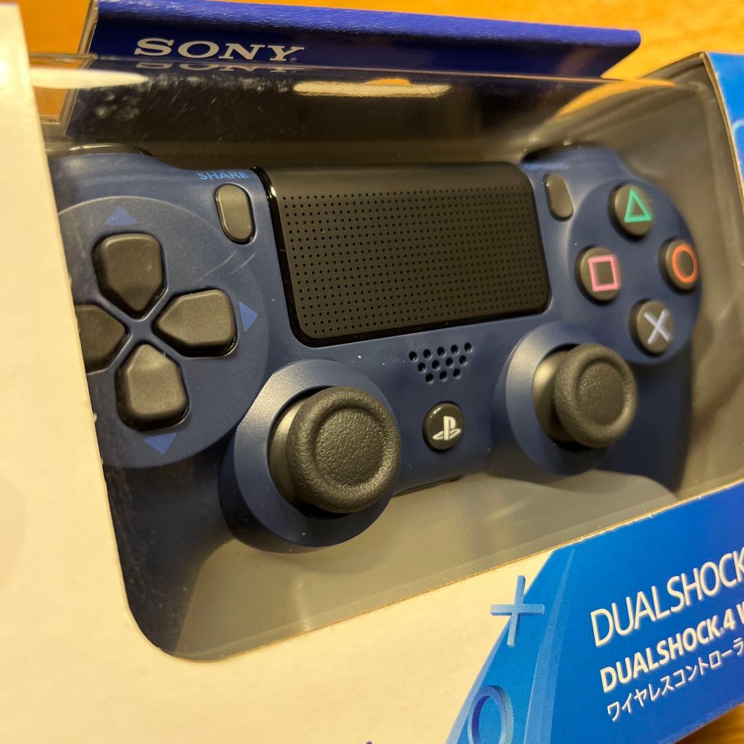 【新品】プレステ4 純正コントローラー（midnight BLUE）