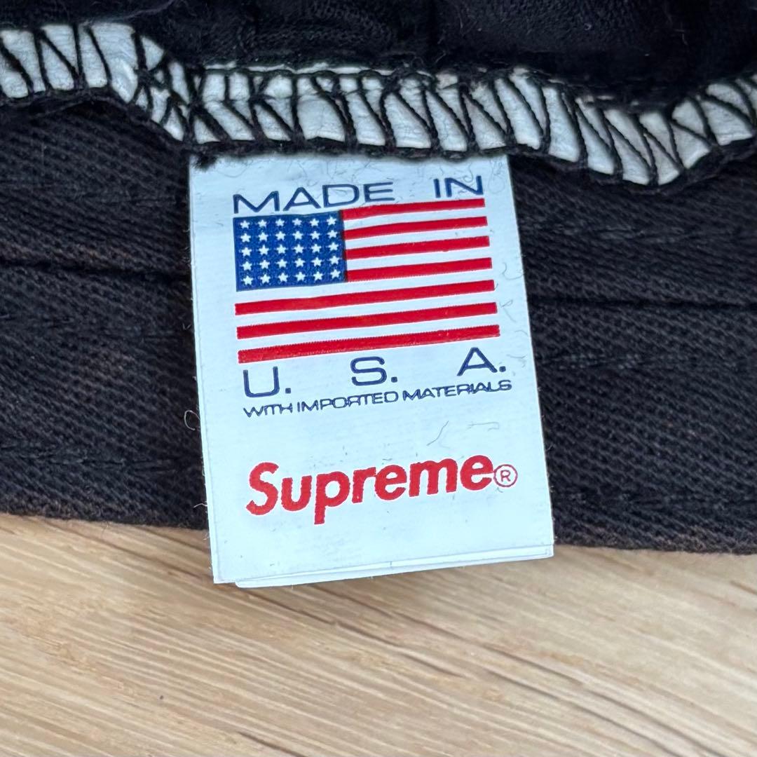 Supreme Corduroy S Logo 6-Panel 黒 ブラック