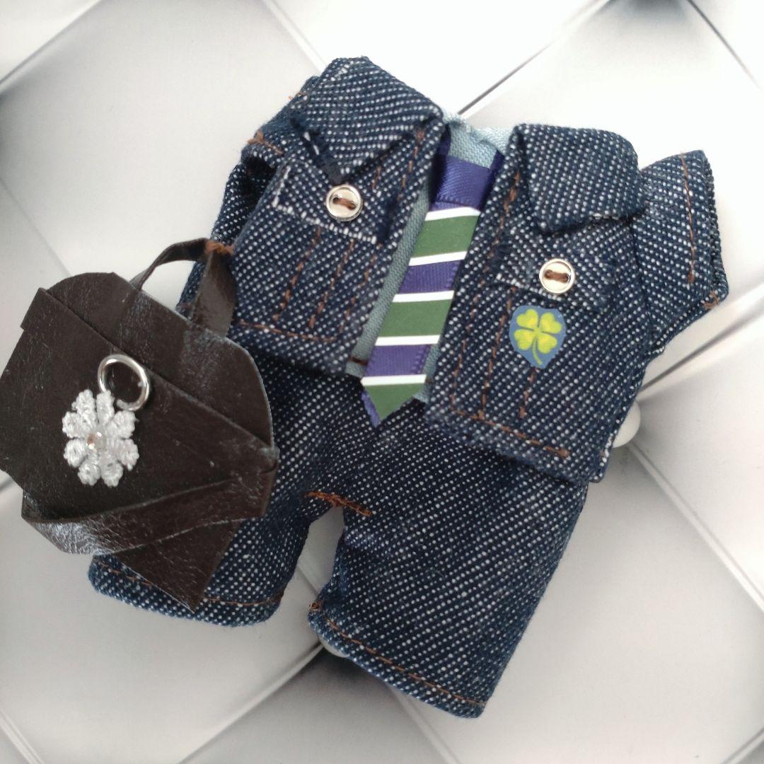 カフェオレ様プリンバッグチャームサイズのぬいぐるみ服