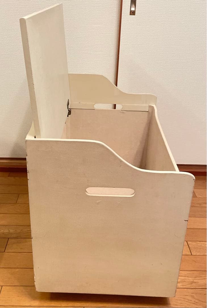 ヴィンテージ花柄収納ベンチボックス