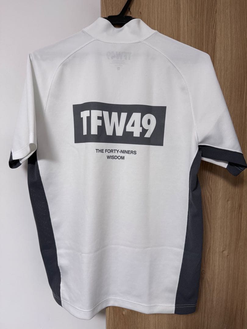TFW49 ゴルフシャツ M ホワイト/グレー