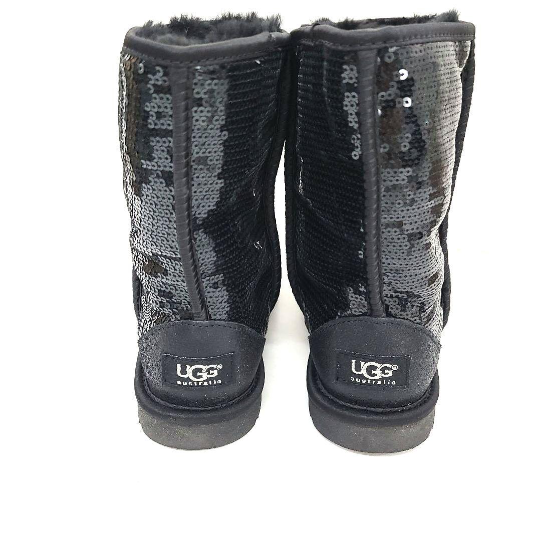 【レア！】UGG クラシックショートシークインブーツ 23.0総スパンコール