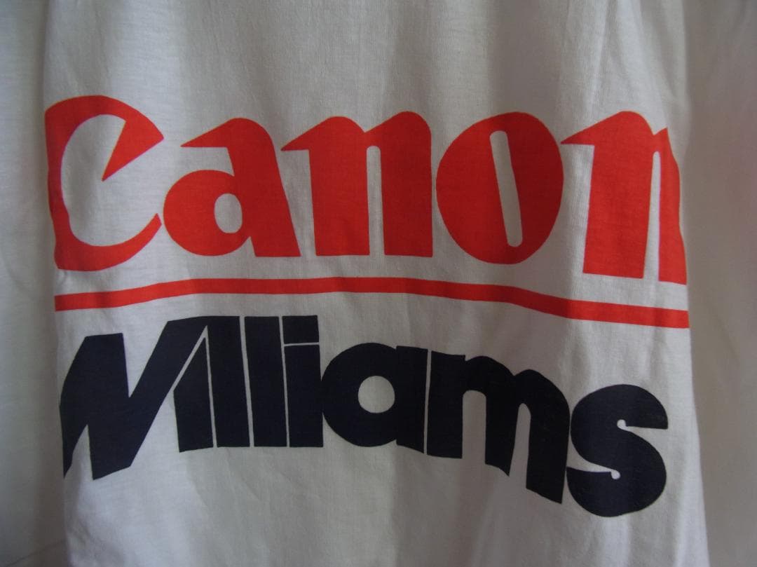  WILLIAMS CANON Racing F1 F-1 Tシャツ