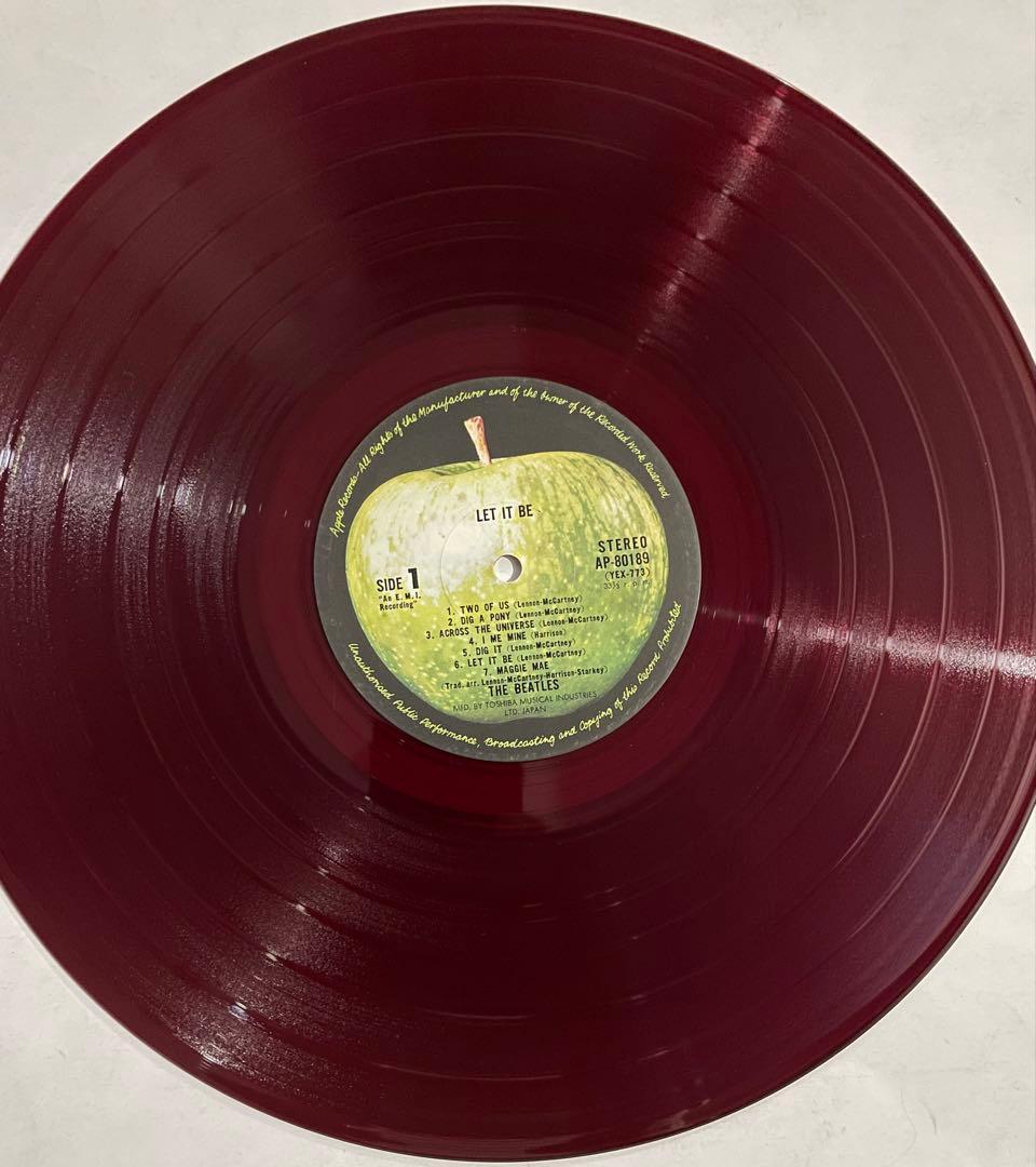 レットイットビーLP ザ・ビートルズ『赤盤』AP-80189 丸帯補充注文票付